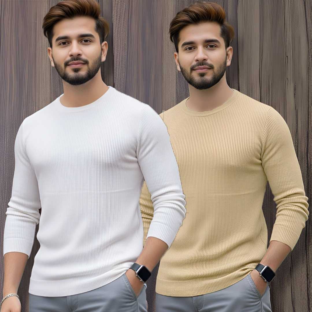 _183_frd_1761431849 Men's Premium 2/2 Rib Full Sleeve T-shirt 2 pcs Combo - Image 1