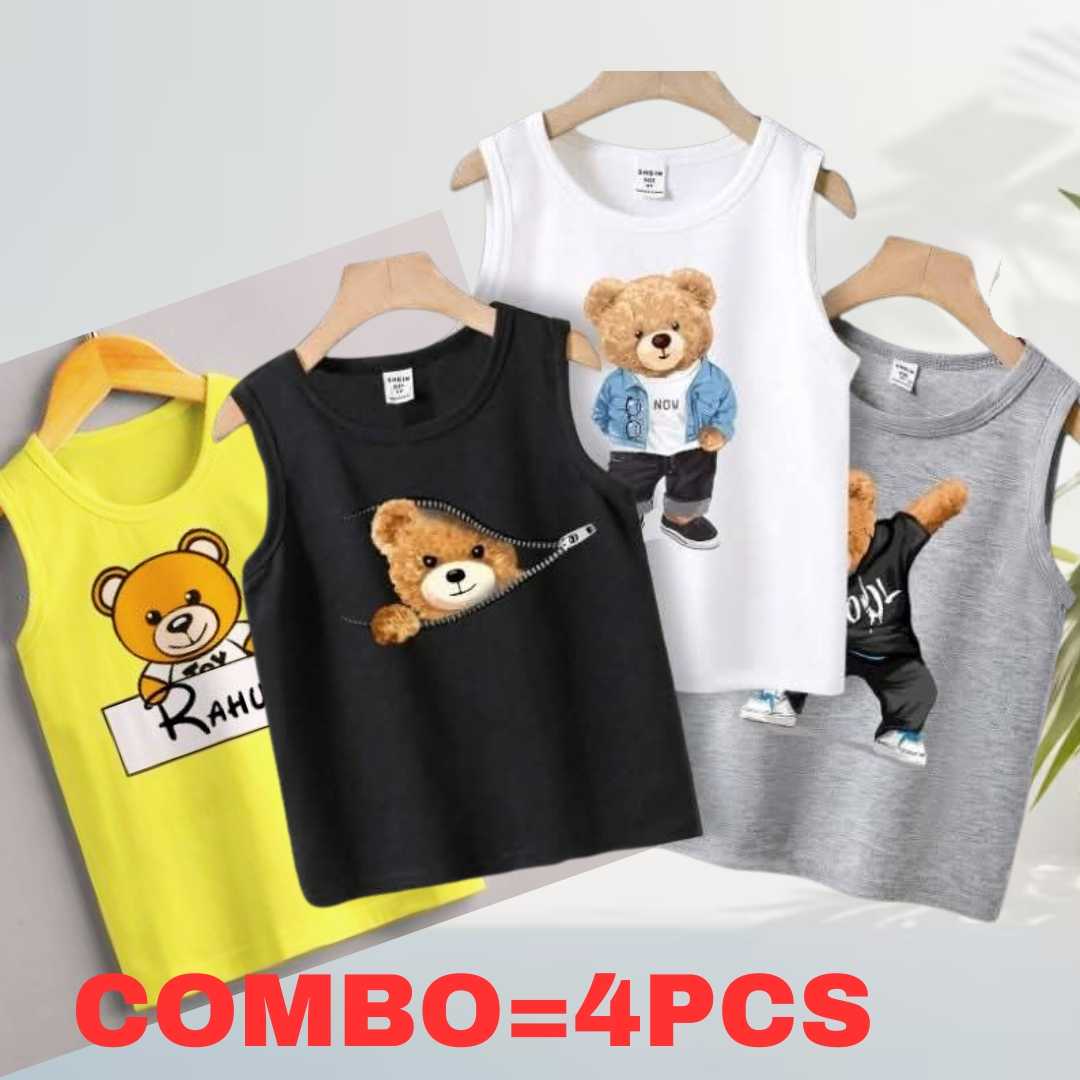 _36_frd_1750189509 Baby Boys Summer Cotton Sleeveless Tank Top 4 Pcs Combo - Image 1