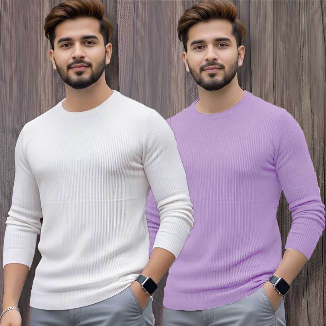 _426_frd_1761431682 Men's Premium 2/2 Rib Full Sleeve T-shirt 2 pcs Combo - Image 1