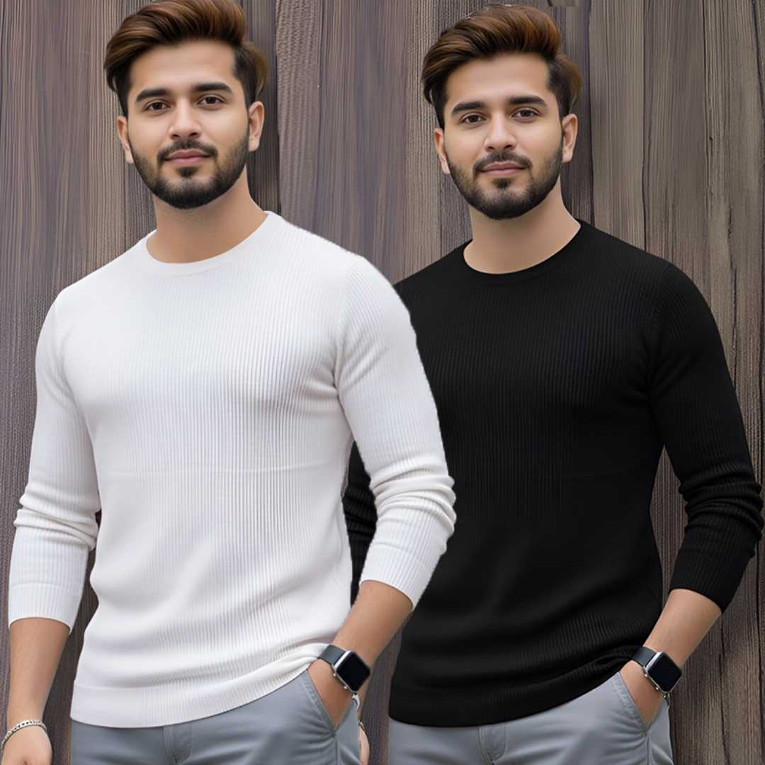_428_frd_1761431678 Men's Premium 2/2 Rib Full Sleeve T-shirt 2 pcs Combo - Image 1