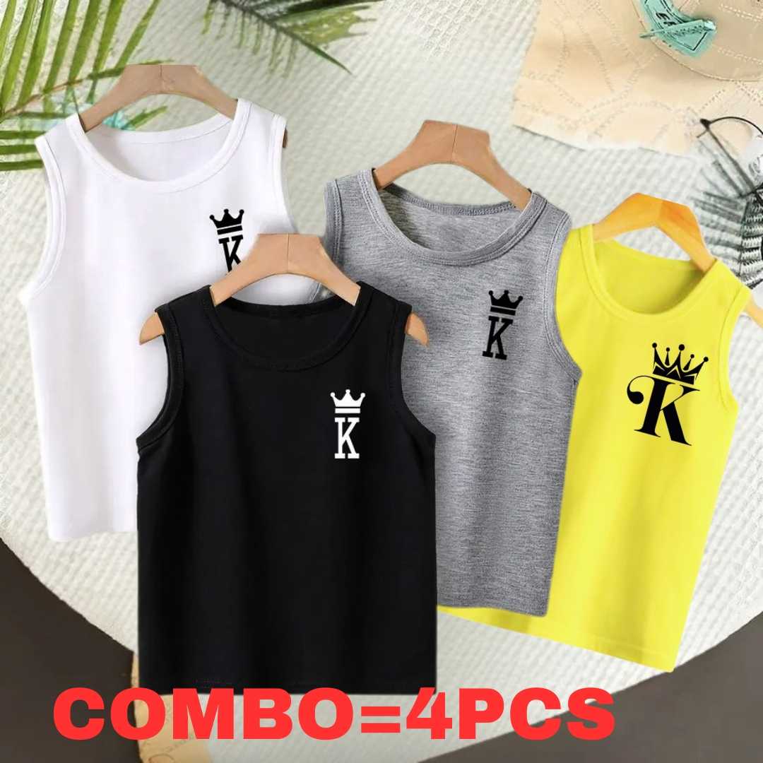 _83_frd_1750190360 (1) Baby Boys Summer Cotton Sleeveless Tank Top 4 Pcs Combo - Image 1